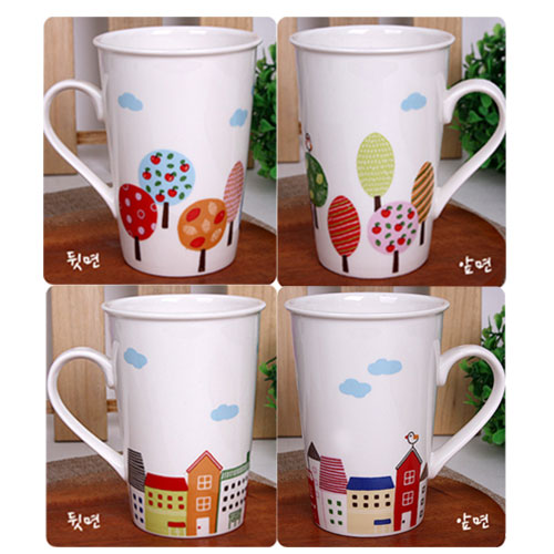 [컵(도자기머그컵)]모던-롱-일러머그