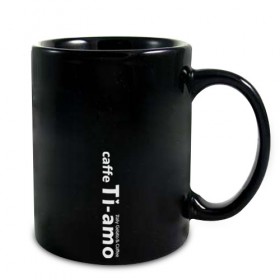 8온스 검정 머그컵 (까페띠아모)